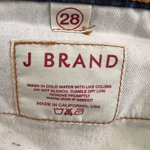 J Brand Dark Denim Mid-Waist Flared Jeans - Picture 3 of 5